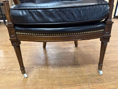 Pair of Henredon Leather Chairs