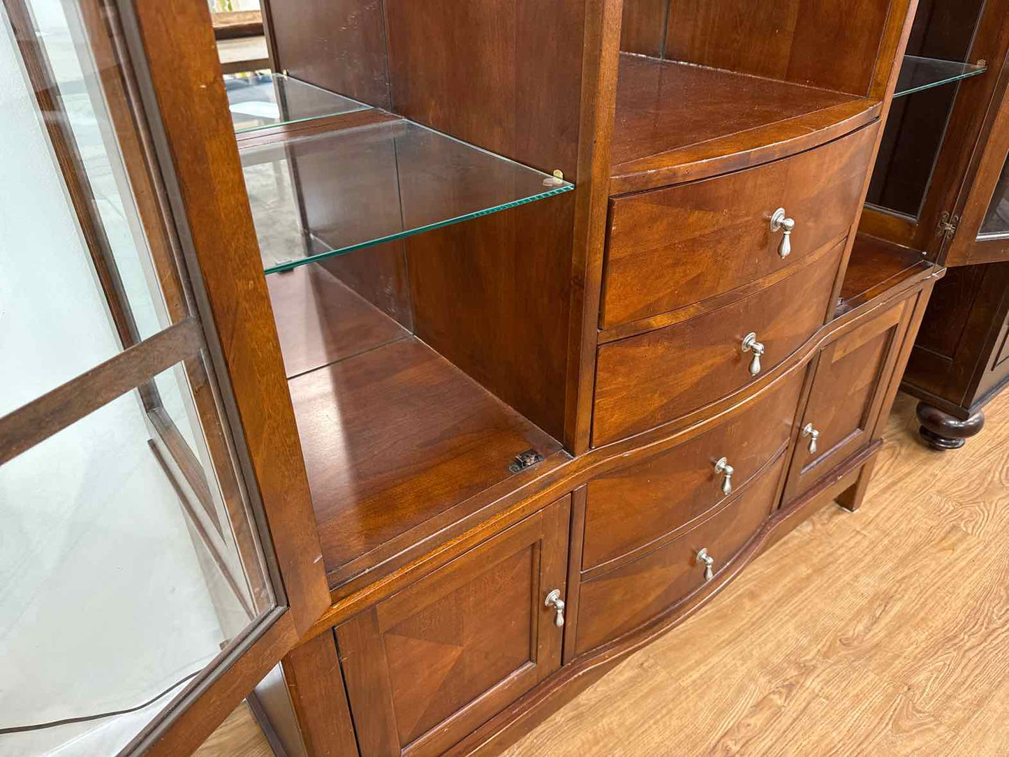 Lighted Cherry China Cabinet