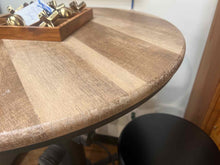 Industrial Wood Top Pub Table w/ Two Stools