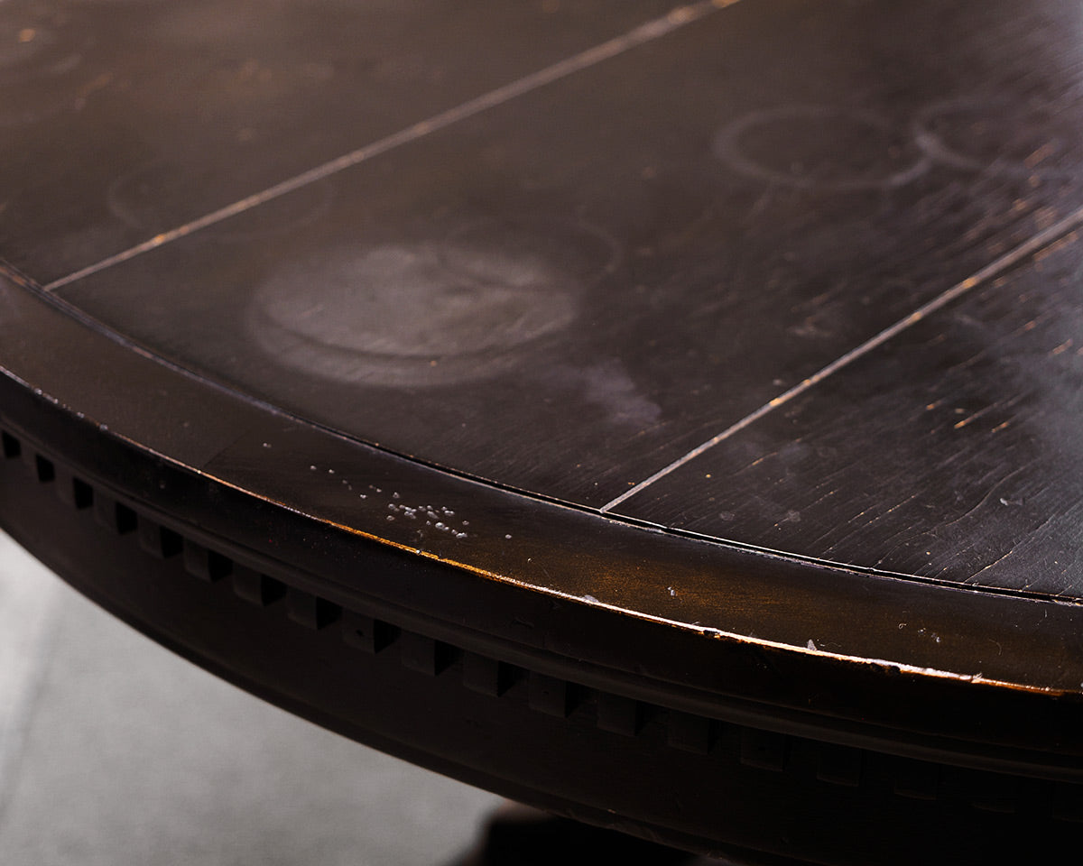 Restoration Hardware St. James 48" Black Round Dining Table