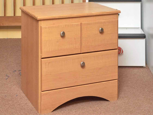 Maple 2 Drawer Nightstand