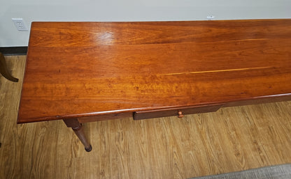 Custom-Made Cherry Drop Leaf Console