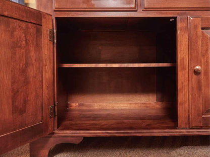 Nichols & Stone 2 Glass Doors, 2 Drawers, 2 Lower Panel  Doors  Hutch