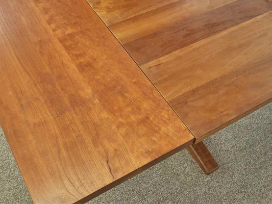 Stickley Cherry Dining Table W/ Breadboard Extensions