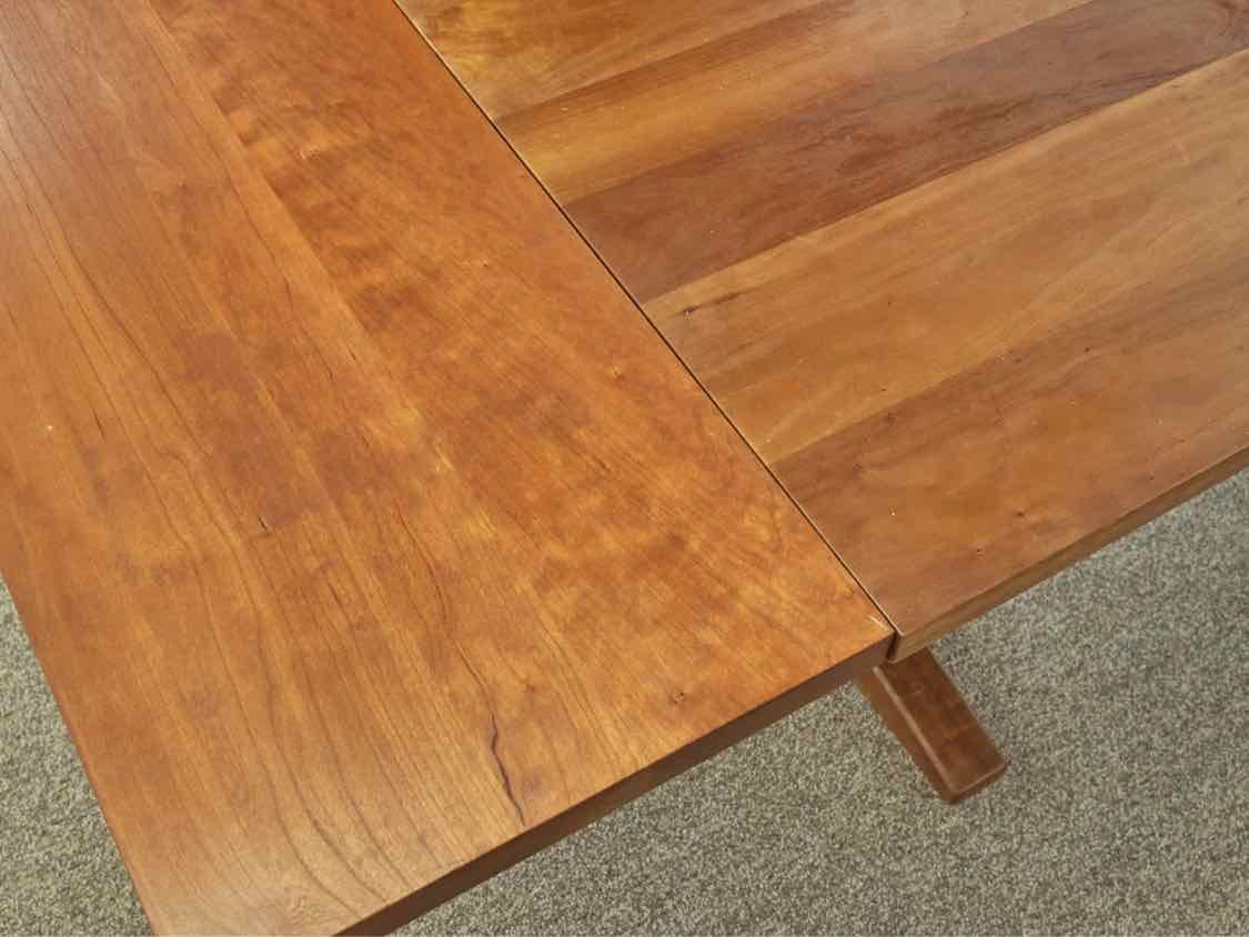 Stickley Cherry Dining Table W/ Breadboard Extensions