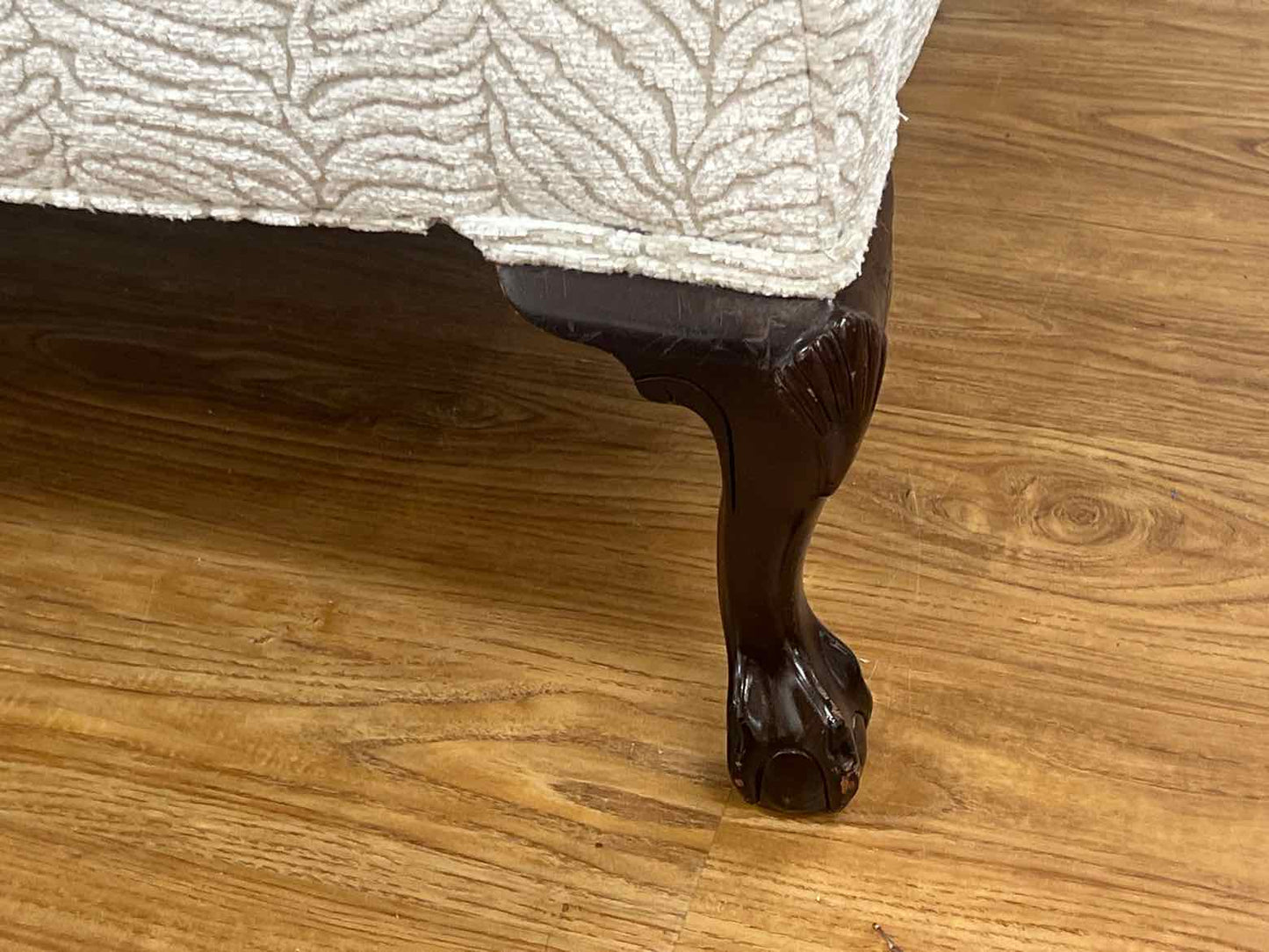Chippendale Eggshell Loveseat