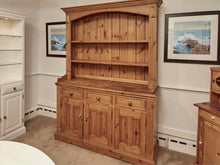 Dillon & Co.English Pine Open Hutch with 2 Shelves  & Fluted Sides