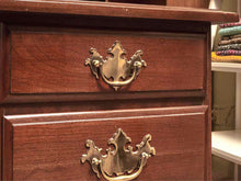 Mahogany 7 Drawer Brass Handles  Desk