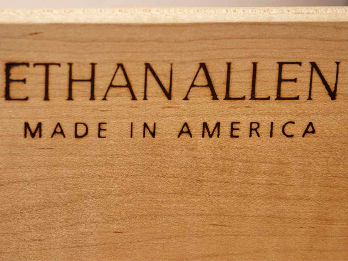 Ethan Allen British Classics Ginger Tall Lingerie Chest in Cinnabar Finish