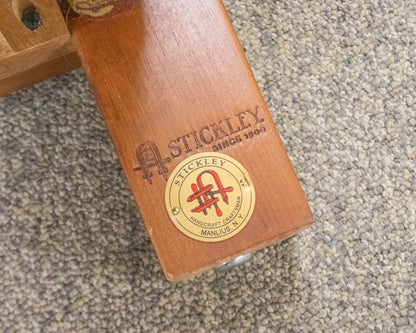 Stickley Bustle Back Cherry Bow Arm Morris Reclining Chair
