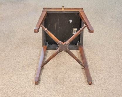 Maitland Smith Mahogany Gallery Top Side Table