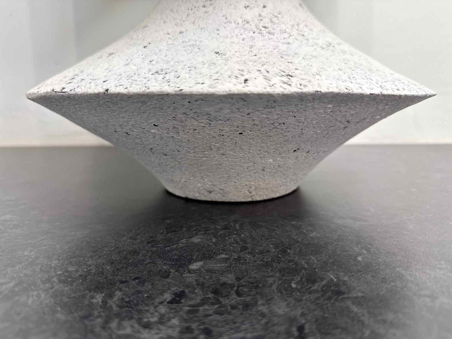 White Speckled Table Lamp