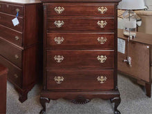 Solid Mahogany Queen Anne 5 Drawer Chest
