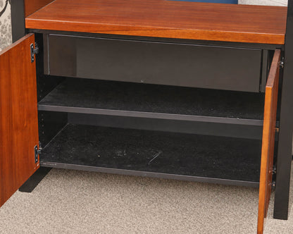 Henredon 'Elan Collection' Hawaiian Koa Wood Servers with Glass Top