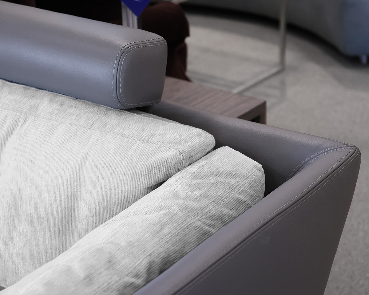 Roche Bobois Leather and Upholstered Sectional
