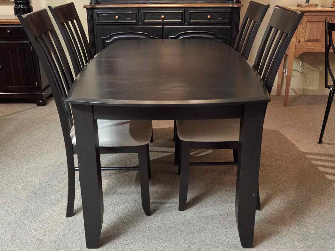 Canadel  Dark Espresso Finish 2 Leaves Table &  4 Chair Set