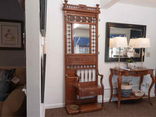 Eastlake Oak Hall Tree Coat Rack