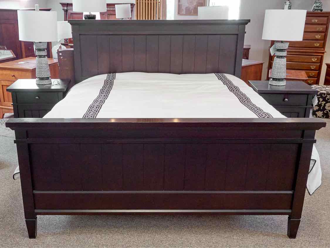 Boston Interiors Black Plank King Bed