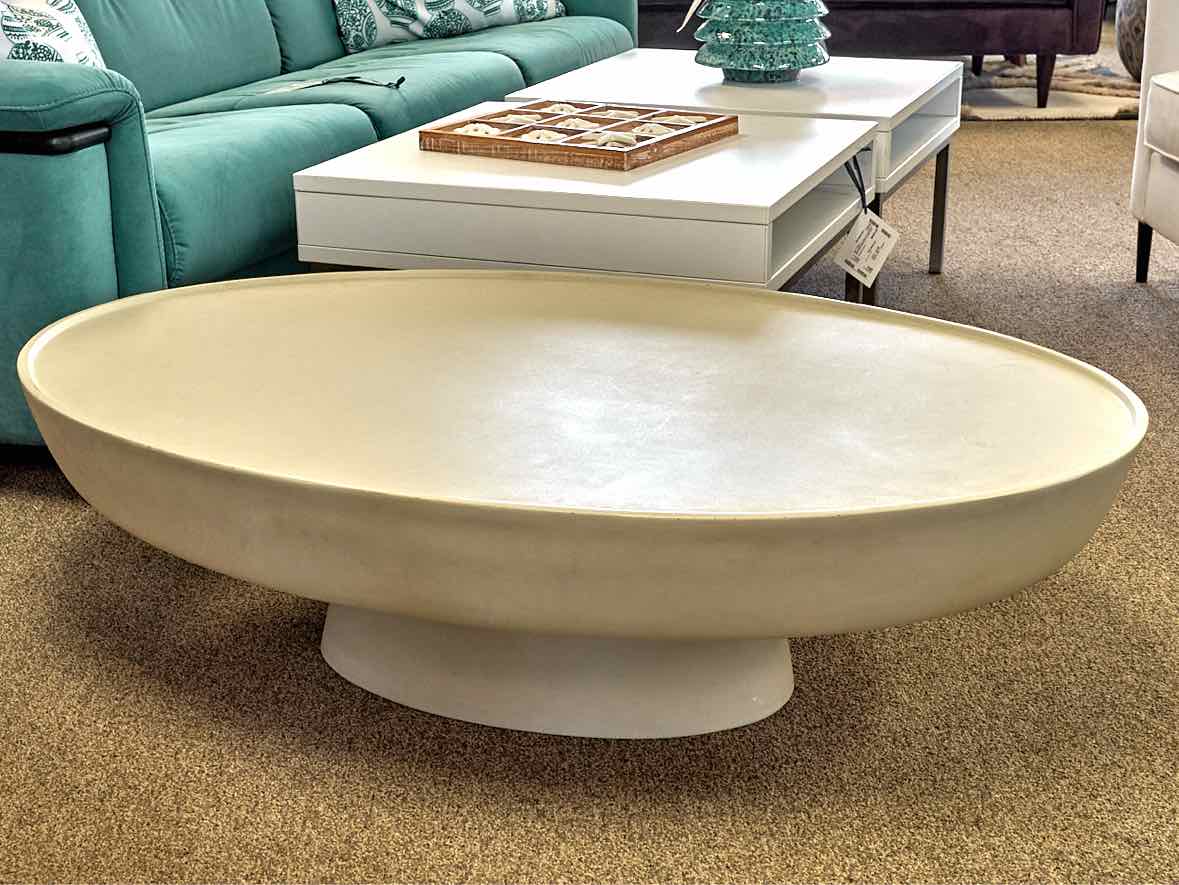 Rove Concepts Maria Cocktail Table in Alabaster Concrete