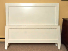 Crate & Barrel Distressed Cream Finish  Queen Bed