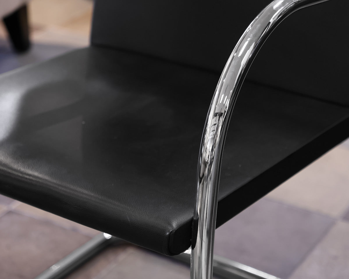 Pair of Knoll Brno Accent Chairs - Tubular