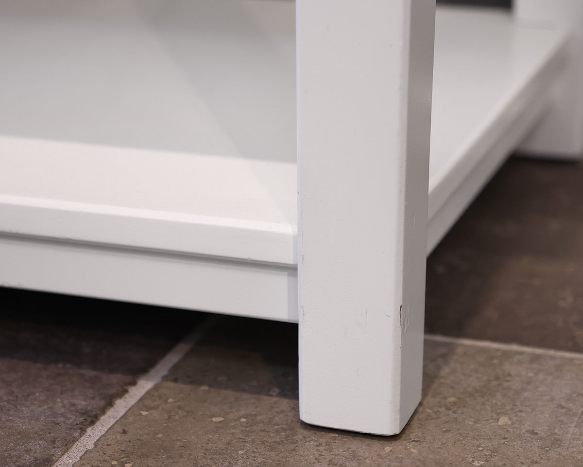 PB Kids 2-Drawer Console with Shelves in White