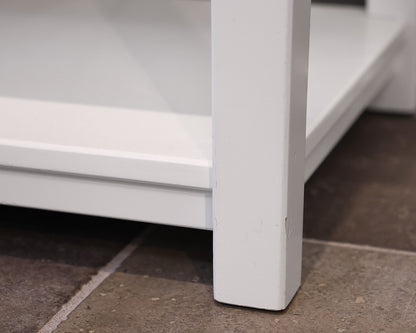 PB Kids 2-Drawer Console with Shelves in White