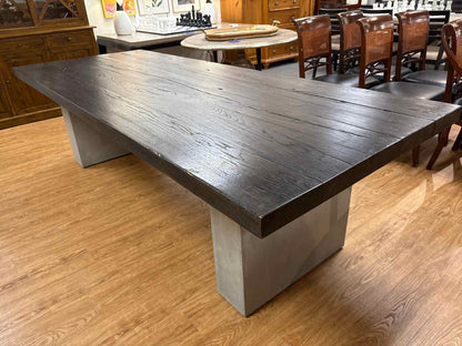 RH 'Concrete Pier' Rectangular Dining Tables