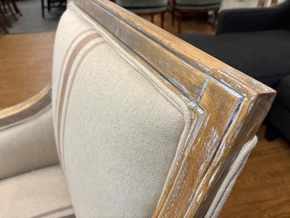 Pair of Jofran 'McKenna' Linen Arm Chairs