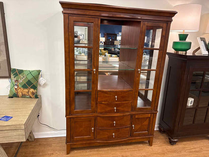 Lighted Cherry China Cabinet