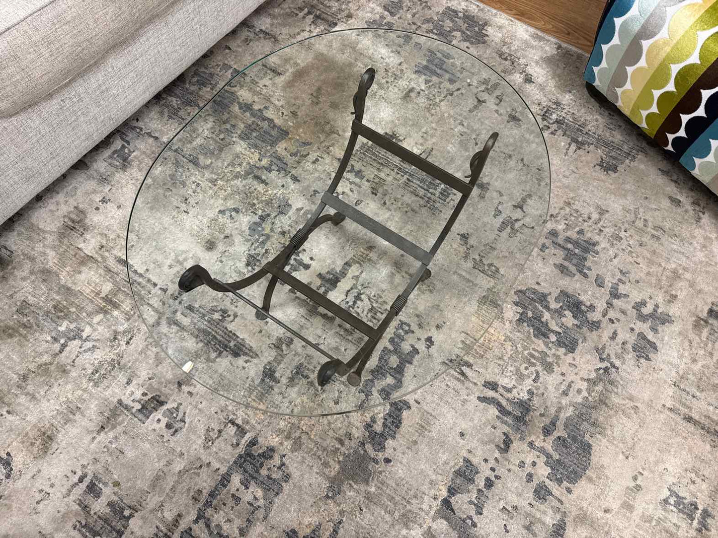 Crate & Barrel Iron Cocktail Tables