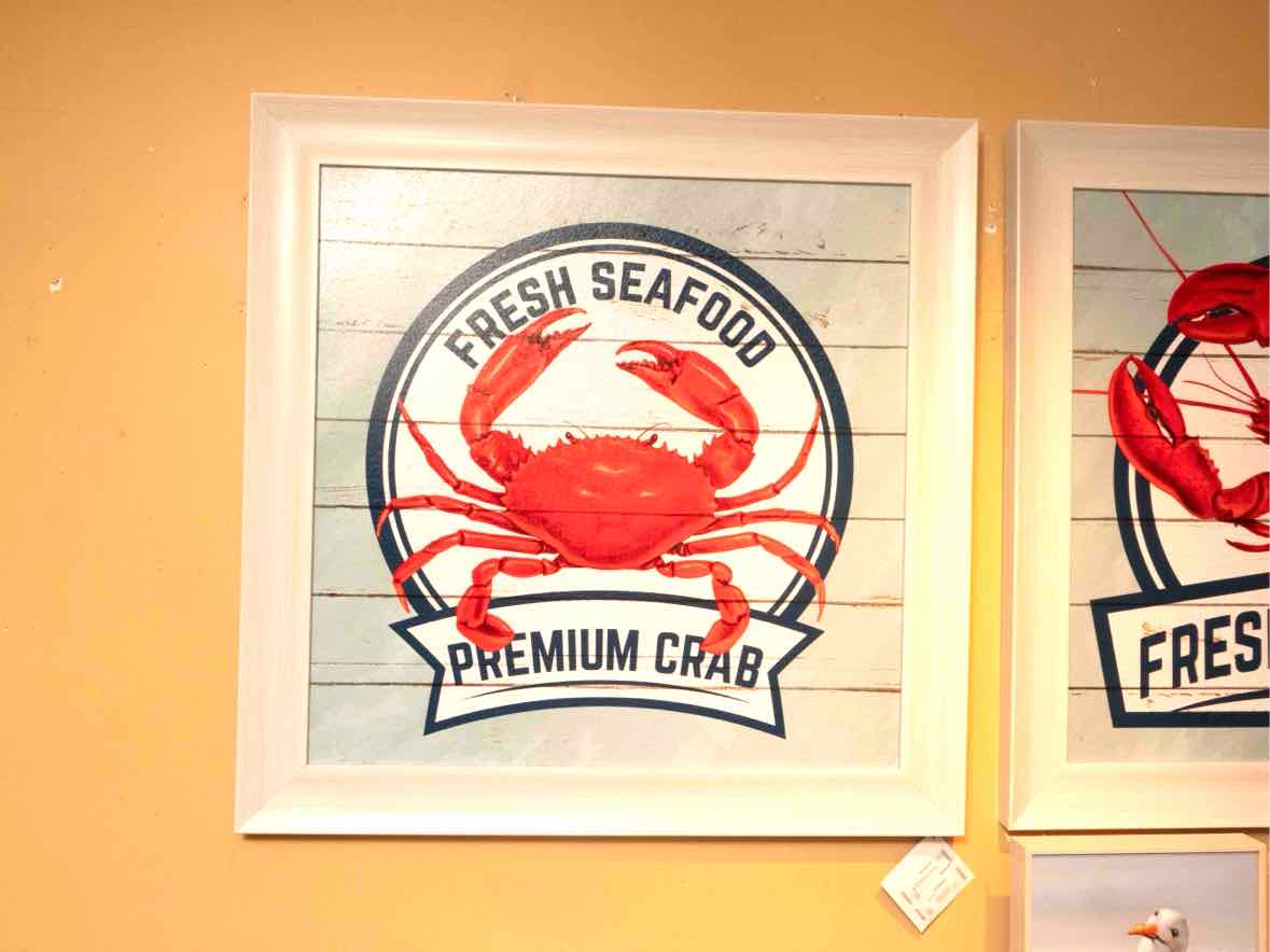 Fresh Seafood Wall Decor