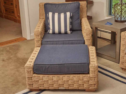 Kingsley Bate 'St Barts' Weave Settee Pair of Lounge Chairs & Ottoman