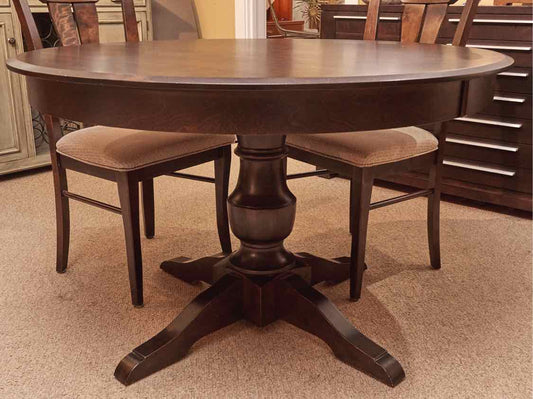 Canadel  Espresso Finish Round Pedestal Table &  4 Chairs