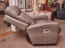 La-Z-Boy  'Finley' GrayTaupe Leather Power Rocker/Swivel Recliner