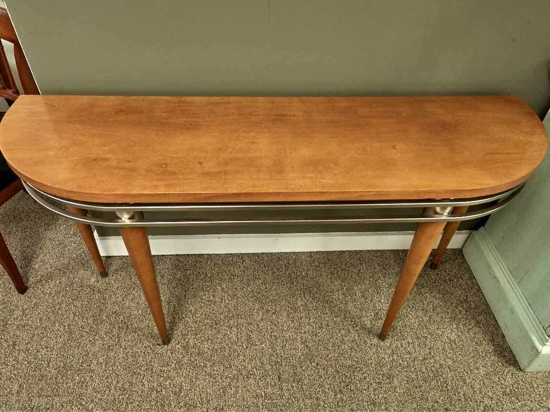 Ethan Allen 'Radius' Console in Light Blonde
