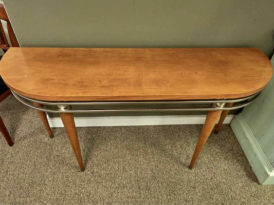 Ethan Allen 'Radius' Console in Light Blonde