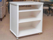 White Finish Kitchen Storage on Casters
