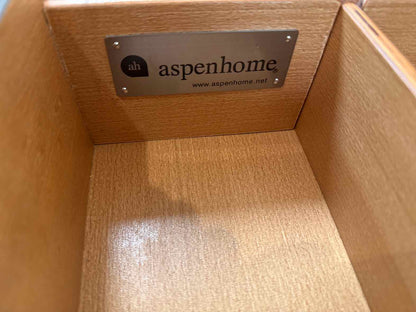 Aspen Home Dark Grey Desk w/ Chair on Casters