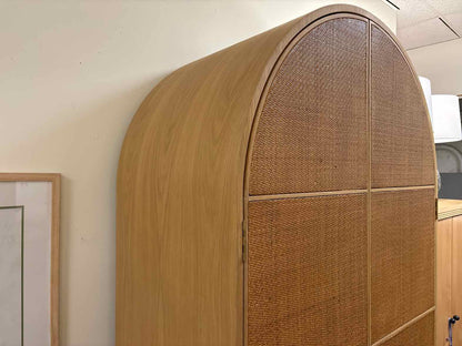 Anthropologie 'Wallace' Cane & Oak Armoire