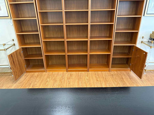 Set of Five Teak Finish Bookcases