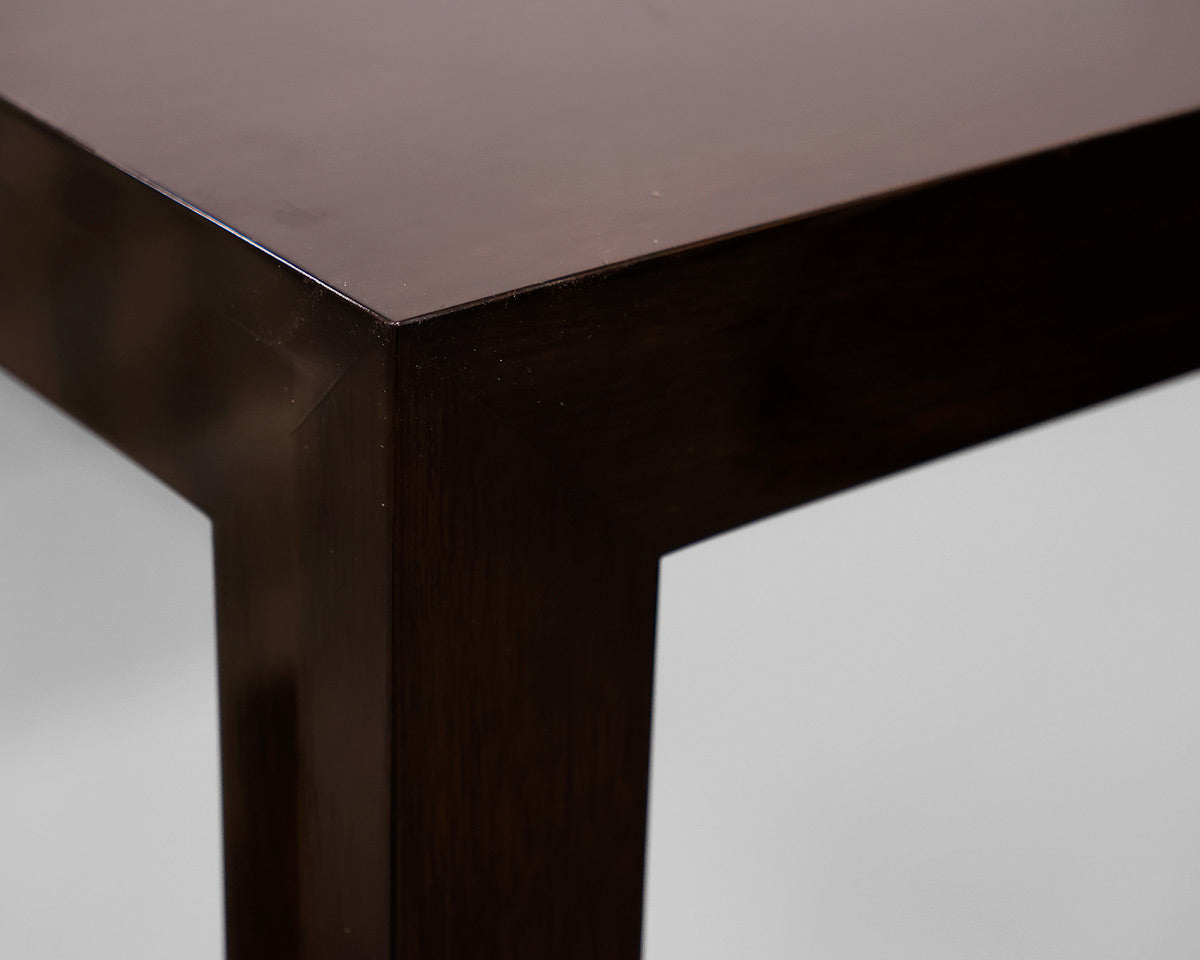 Dark Brown Lacquer Console Table