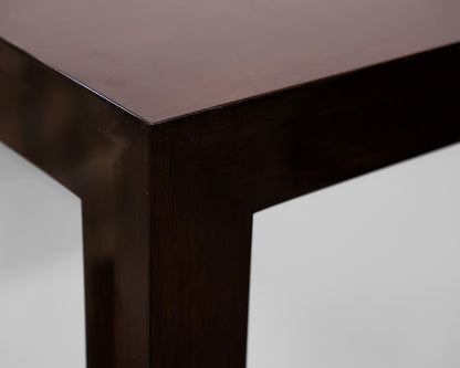 Dark Brown Lacquer Console Table