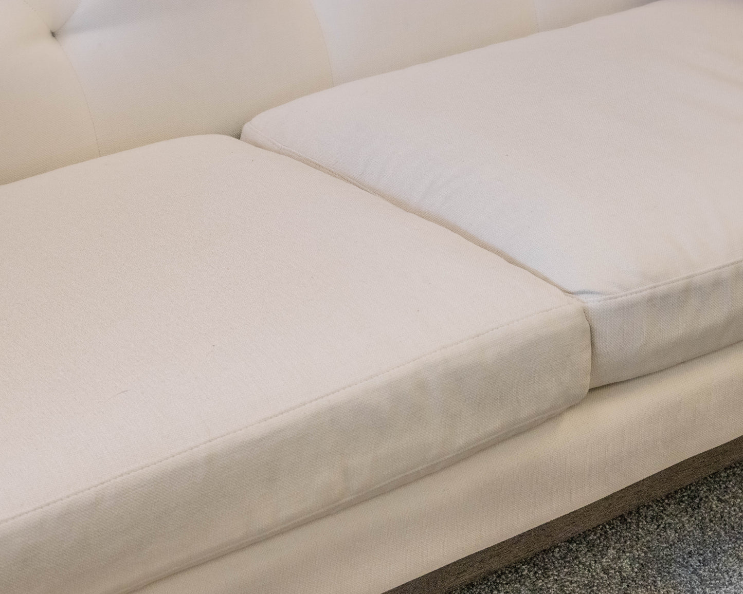 Restoration Hardware Chesterfield  Performance Linen Weave Upholstered Sofa