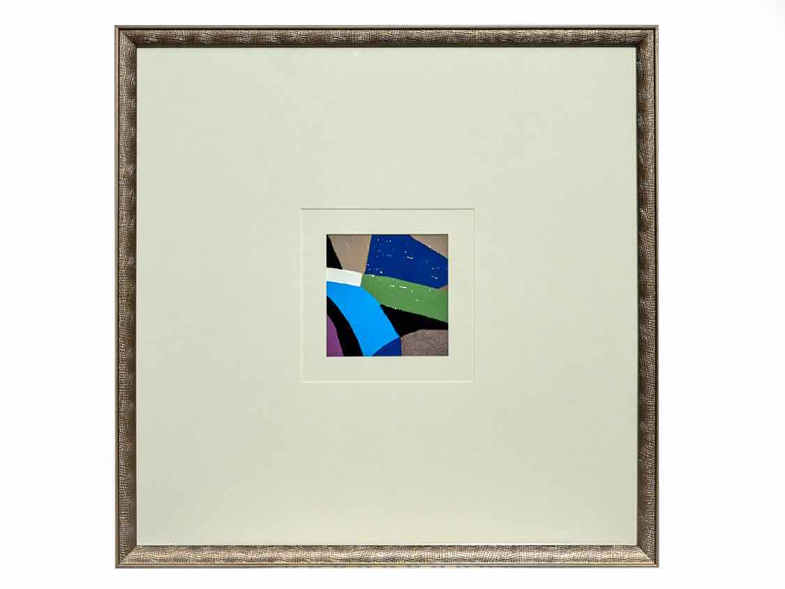Framed Artwork; Color Squares I; 1/3