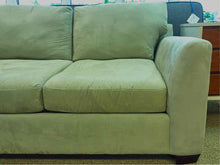 Max Home Celery Green Micro Fiber 2 Cushion Upholstered Sofa