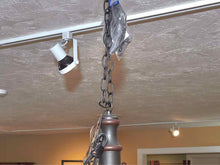 Irvin's 'Norfolk' Black Finish 6 Arm Chandelier