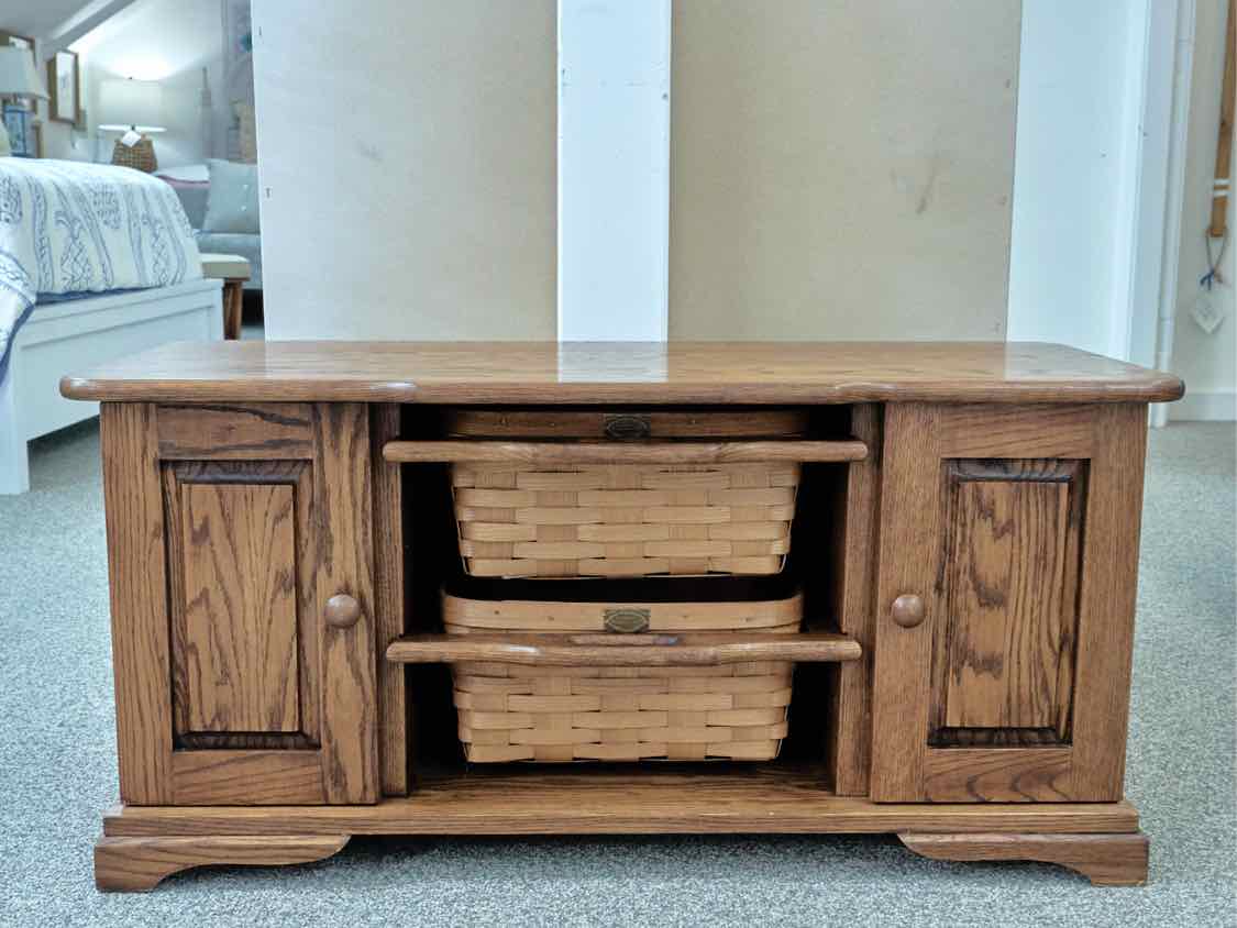 Oak Two Door Media Furniture