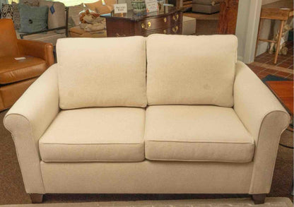 Pottery Barn 'Cameron' Oatmeal Boucle Upholstered 2 Cushion  Loveseat