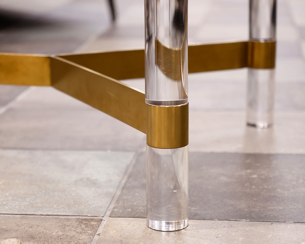 Anthropologie Lucite Coffee Table